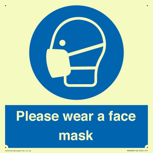 Please wear a face mask